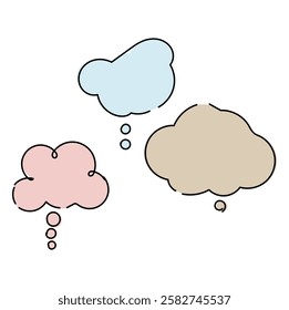 speech cloud for three , bubble manga message