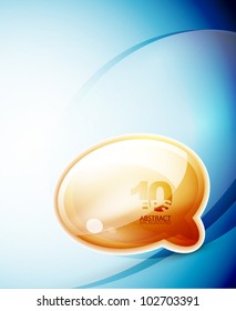 Speech cloud wave technological background