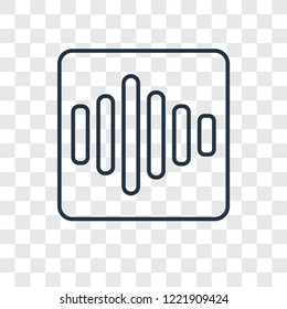 Speech concept vector linear icon isolated on transparent background, Speech concept transparency concept in outline style