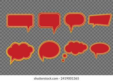 speech or conversation bubble icon with billboard concept in vector