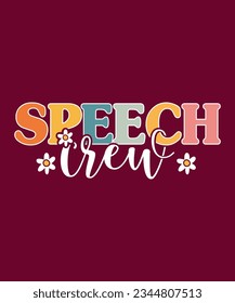 Speech Crew Design, T-shirt, Mug, Bag