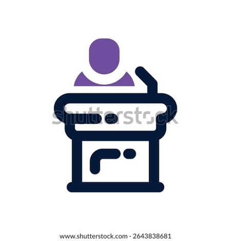 speech duotone icon. Sleek and modern vector icon for websites, mobile apps, marketing materials, and corporate design. Fully scalable and ready to use.