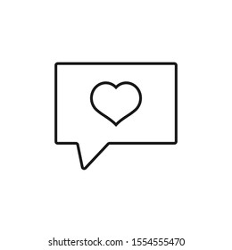 speech, feedback - minimal line web icon. simple vector illustration. concept for infographic, website or app.