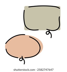 speech frame two, color dialogue baloon