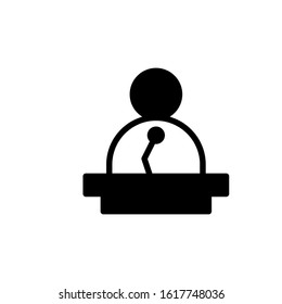 speech icon black and white