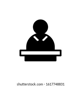 speech icon black and white