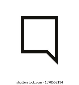 Speech Icon for Chat and Message