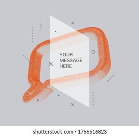 Icono de voz. Elemento de diseño. Ilustración vectorial 3d. 