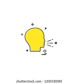 Speech icon design vector 