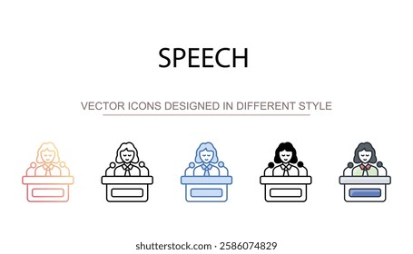 Speech icon design with white background stock illustration