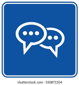 Speech icon design,clean vector