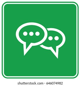 Speech icon design,clean vector