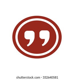 Speech icon. Dialog simbol. Chat quote sign.
