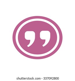 Speech icon. Dialog simbol. Chat quote sign.