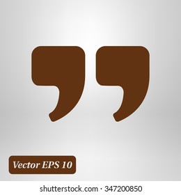 Speech icon. Dialog simbol. Chat quote sign.