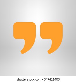 Speech icon. Dialog simbol. Chat quote sign.