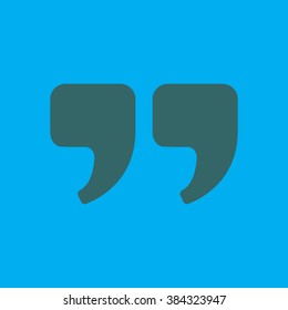 Speech icon. Dialog simbol. Chat quote sign.