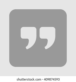Speech icon. Dialog simbol. Chat quote sign.