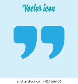 Speech icon. Dialog simbol. Chat quote sign.