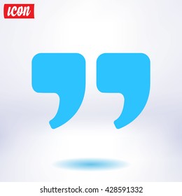 Speech icon. Dialog simbol. Chat quote sign.