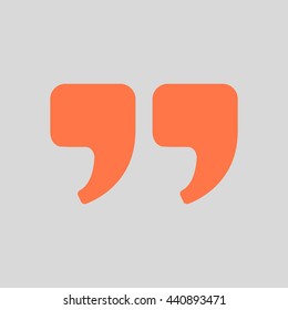 Speech icon. Dialog simbol. Chat quote sign.