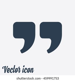 Speech icon. Dialog simbol. Chat quote sign.