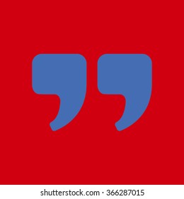 Speech icon. Dialog symbol. Chat quote sign.