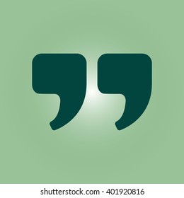 Speech icon. Dialog symbol. Chat quote sign.
