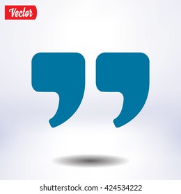 Speech icon. Dialog symbol. Chat quote sign.