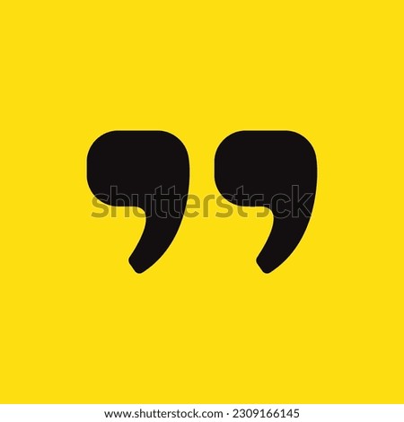 Speech icon. Dialog symbol. Chat quote sign. quotation marks vector template