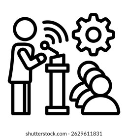 Elemento de icono de voz para diseño