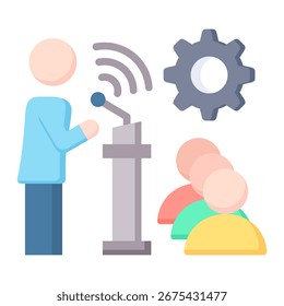 Elemento de icono de voz para diseño