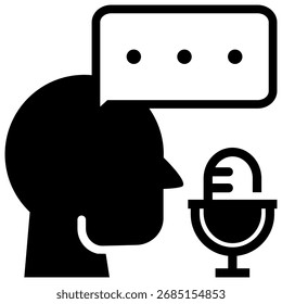 Speech Icon Element For Design