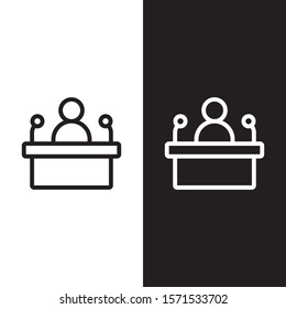 Speech icon illustration isolated vector sign symbol