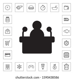 Speech icon illustration isolated vector sign symbol