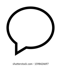 Speech Icon for Message and Comment