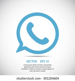 speech icon. One of set web icons