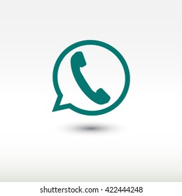 speech icon. One of set web icons