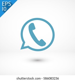 speech icon. One of set web icons