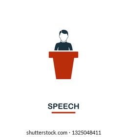 Speech icon. Premium style design from teamwork icon collection. UI and UX. Pixel perfect Speech icon for web design, apps, software, print usage.