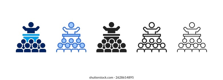 Speech Icon Set Different Style Collection