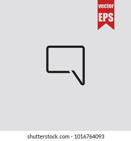 Speech icon in trendy isolated on grey background.Vector illustration.