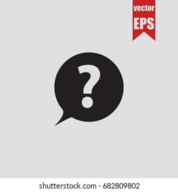 Speech icon in trendy isolated on grey background.Vector illustration.