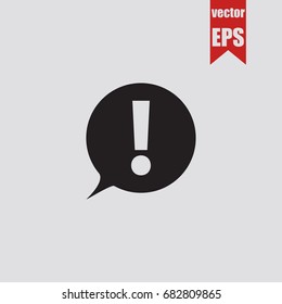 Speech icon in trendy isolated on grey background.Vector illustration.