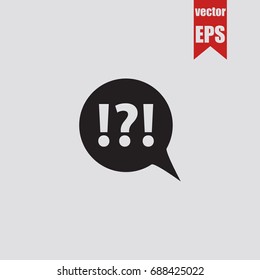 Speech icon in trendy isolated on grey background.Vector illustration.
