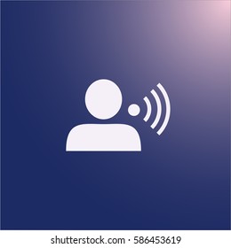 Speech icon vector
