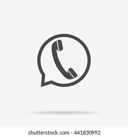 Speech icon. Vector concept illustration for design.