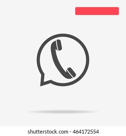 Speech icon. Vector concept illustration for design.