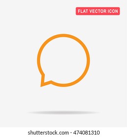 Speech icon. Vector concept illustration for design.