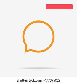Speech icon. Vector concept illustration for design.